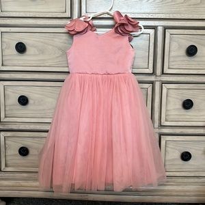 Blush pink flower girl/princess dress